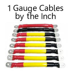 1 Gauge Cables By The Inch C to C